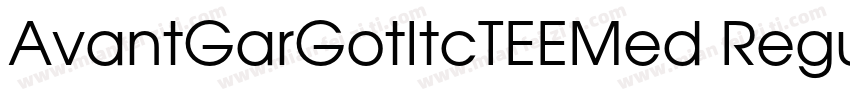 AvantGarGotItcTEEMed Regular字体转换